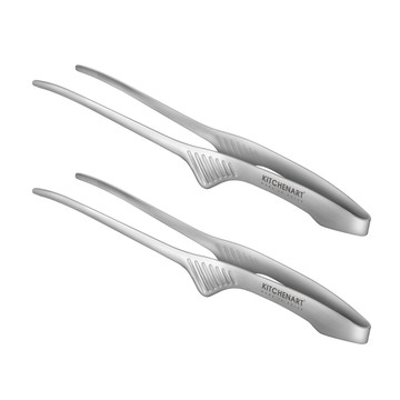 Kitchen-Art 可立式夾子 SUS304  銀色  2支