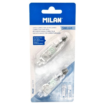 MILAN 360度零死角補充修正帶 2個  白色  1組