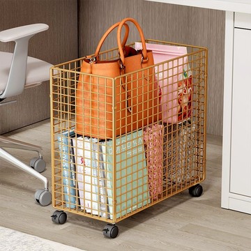 辦公室收納櫃 桌下收納櫃 包包收納架 收納櫃 辦公室工位神器辦公桌下書包收納架桌邊書包置物架落地包包收納柜