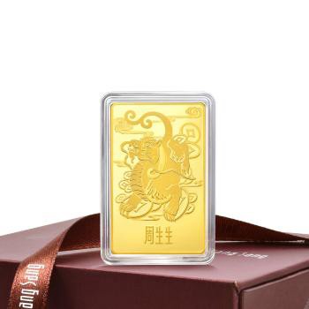 生生有禮 招財貔貅 珍藏黃金金片_計價黃金