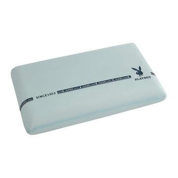 PLAYBOY 涼感慢回彈零重力釋壓記憶枕  淡水藍  70 x 40 x 10cm  1個