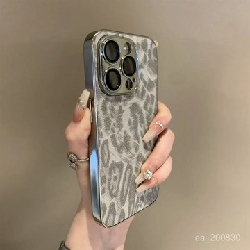 ✨限時下殺✨皮質豹紋適用蘋果16promax手機殻iPhone15promax新款14全包鏡頭13/硬殼/手機保護殼