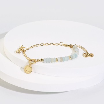 可愛DNA系列-活潑Hello Kitty天然天河石造型手鍊