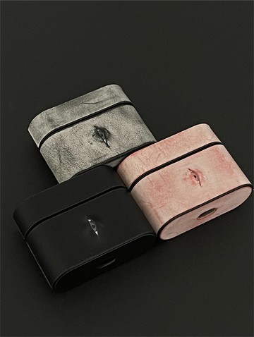 多顔色 AirPods 手作保護殼 Alleyes 眼珠設計 義大利皮革