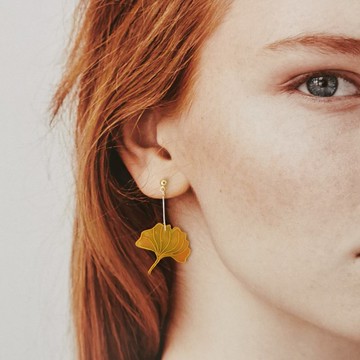 【客製化禮物】永恆的愛-磨砂款 銀杏 掐絲 生日禮物 秋天飾品 樹