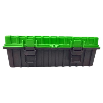 耐衝擊PP 手提單層工具箱 台灣製造 帶活動式單層工具盤  37 x 18 x 12.5 cm  1個