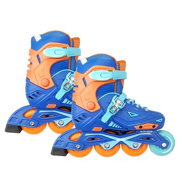 SUCCESS 成功 兒童2代初階教學直排輪 藍色 L(22~24cm) 初學適用  1雙