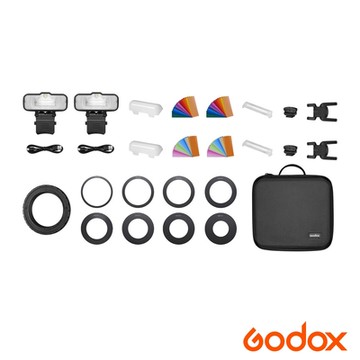 Godox 神牛 MF12-2 微距環型閃光燈(雙燈組)正成公司貨