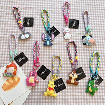 天藍小舖-迪士尼皮革捏捏配色編織吊飾-共9色-$129【A11115380】