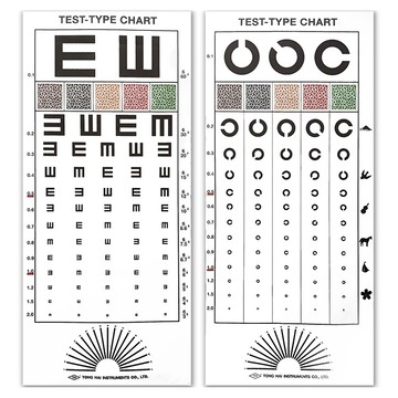 ＜蝦幣10%=9折＞視力表 視力測量表 視力檢查表 C型/E型  遮眼器 視力 憨吉小舖