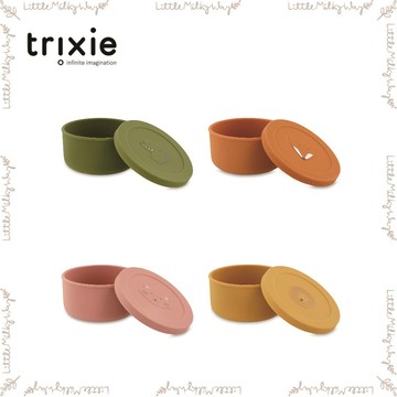 【LMW親子選品】🌿 比利時Trixie - 動物造型矽膠附蓋餐碗