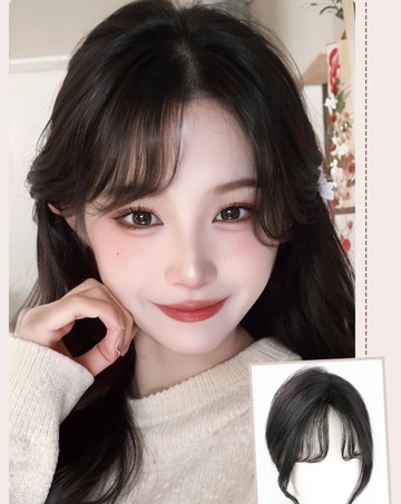 梨花HaNA 「修飾秒變小臉精靈」几字型瀏海補髮髮片｜法式瀏海造型神器・氣質激升款