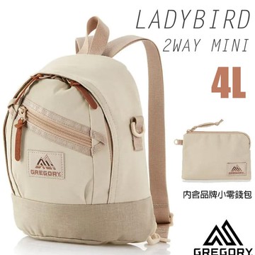 【GREGORY】LADYBIRD 2WAY MINI 4L 兩用多用途迷你後背包+手挽袋(肩帶可肩背) 131370-1775 沙色