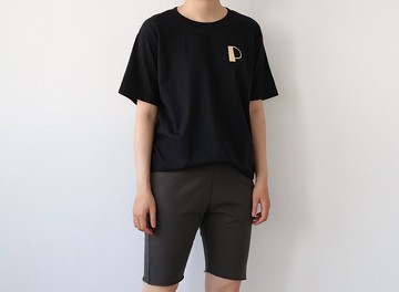 Pita P  字母印花T恤