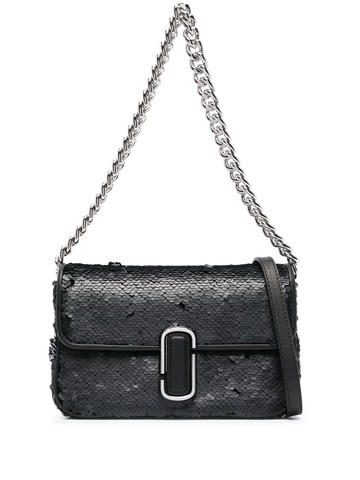 Marc Jacobs - The Sequin J Marc shoulder bag - women - Plastic/Fabric/Calf Leather - One Size - Black
