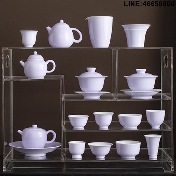 免運 開立發票 茶具 伴手禮  |勿念|《薰衣草》紫色茶具整套蓋碗 高溫還原燒 大號 陶瓷 仙女紫