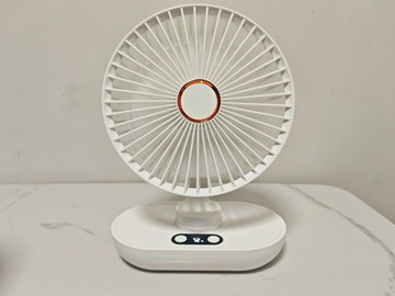 小風扇 涼感2025新款桌面風扇自動搖頭辦公室桌上超靜音usb充電小型空調扇交換禮物