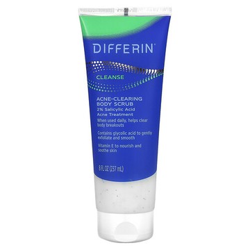 Differin, 粉刺去除身體磨砂膏，8 液量盎司（237 毫升）