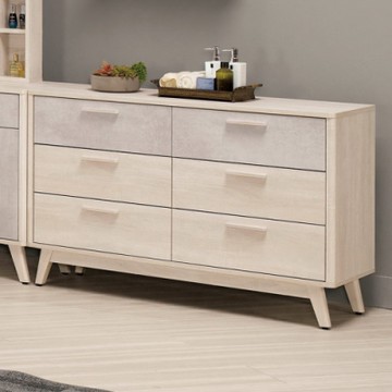 Boden-漢森4尺六斗櫃/六抽收納櫃/置物櫃-122x40x74cm