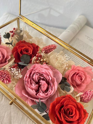 珍藏花園永生花置物珠寶盒(大)_貳伍花坊