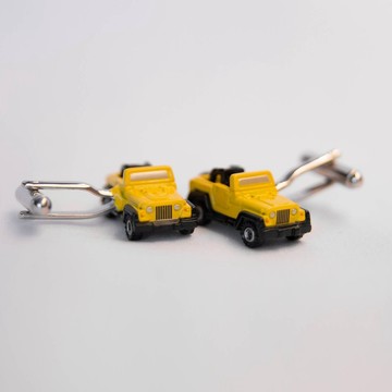 黃色/綠色/紅色 開蓮越野車 袖扣 SPORT UTLITY VEHICLE CUFFLINK