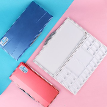 調色盒 金麟水彩顏料密封保濕調色盒水粉顏料盒調色板易清洗18格24格33格『XY18276』