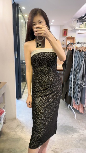 訂製系列-翻領平口直裙洋裝