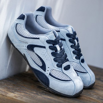 MRA 霧霾藍賽車鞋薄底情侶德訓鞋夏季透氣運動休閒潮鞋子男女同款