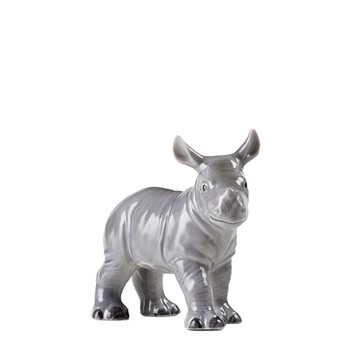 瓷偶 - 白犀牛12cm(本系列不提供破損保證)