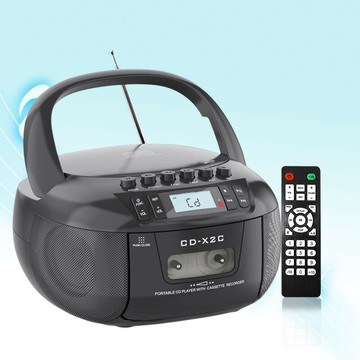 CD機 音響CD機 家用CD播放機 多功能CD播放機音響手提式收音機磁帶一體播放器cd機