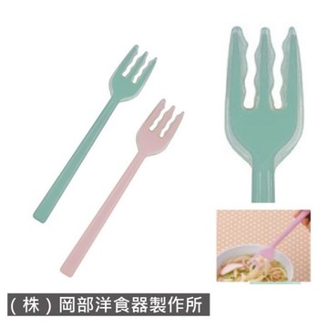 叉子 餐具 -安全餐具安全叉子 老人用品 銀髮族 柔軟 矽膠止滑 不易滑落 日本製 [e0937]