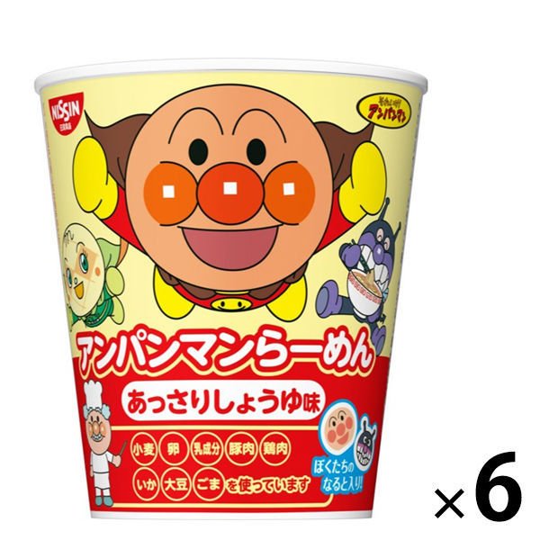 日清食品日清食品 アンパンマンらーめん しょうゆ味 1セット（6食）