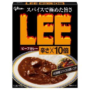 「江崎グリコ」　ビーフカレーＬＥＥ辛さ×１０倍　　180G×10個セット