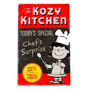 Snoopy復古廣告牌-露西【Hallmark-Peanuts史努比 擺飾/掛飾】