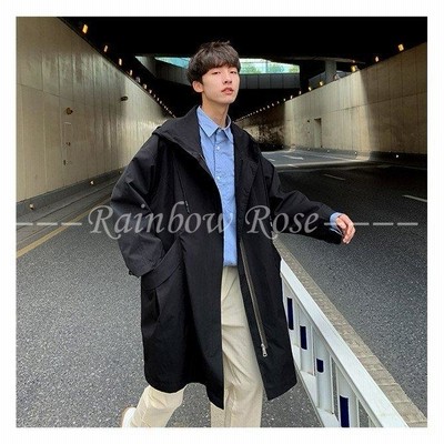 トレンチ メンズ 大きいサイズ ポケット付き 膝丈 トップス カジュアル ジャケット 厚手 薄手 フード付き アウター 秋 春 冬 通販 Lineポイント最大get Lineショッピング