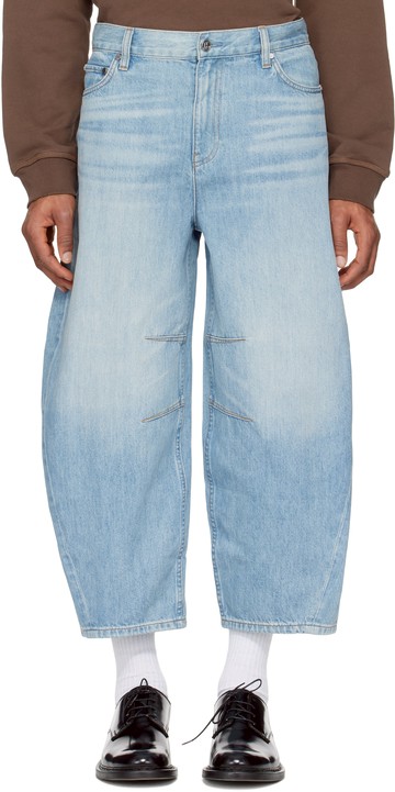 Helmut Lang 蓝色 Cocoon 牛仔裤