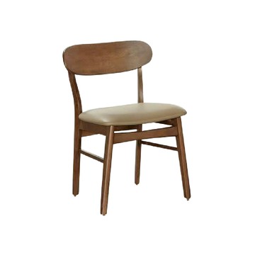 【本木】羅米 簡約日式萬用皮墊餐椅