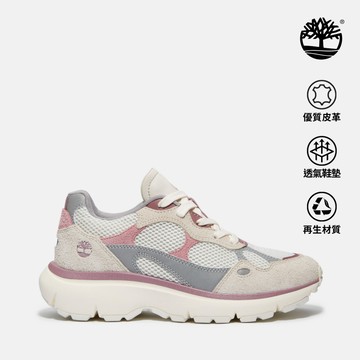 Timberland 女款粉色網布休閒鞋|A43R8A3O