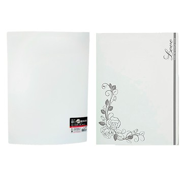 誌揚 PP A4黑白復古風10張資料夾(款式隨機出貨)