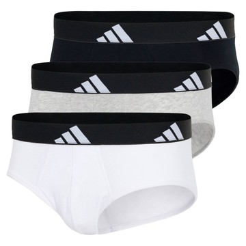 adidas 愛迪達 棉質內褲3件組 4AM001-917  灰色 + 黑色 + 白色  S