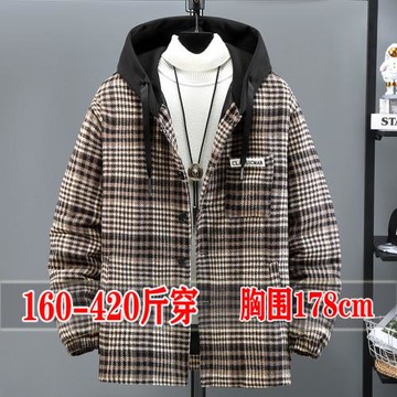 冬季胖子外套男加肥加大碼350小香風棉衣加厚夾克潮流休閑棉服400