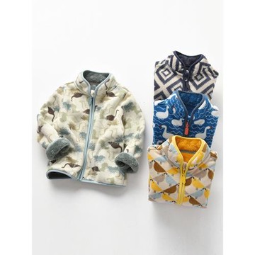 兒童搖粒絨外套加絨加厚寶寶羊羔絨上衣洋氣秋冬款內搭男童拉鏈衫