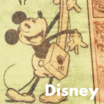 Disney米老鼠大小格漫畫正方巾 特性：100%純棉+復古漫畫圖案 (迪士尼 米奇 MICKEY MOUSE 毛巾)【沙克思】