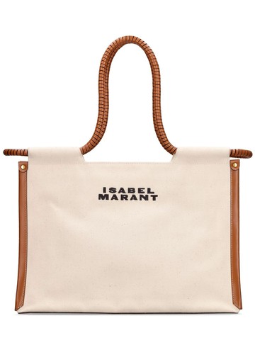 Toledo Canvas & Leather Tote Bag