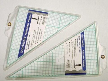 恰德美30cm 製圖專用三角板 A&B 一組2支*AT-30A&B【APP滿額下單10%點數(單一帳號最高5000點)】1/31止