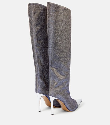 Alexandre Vauthier Metallic knee-high boots