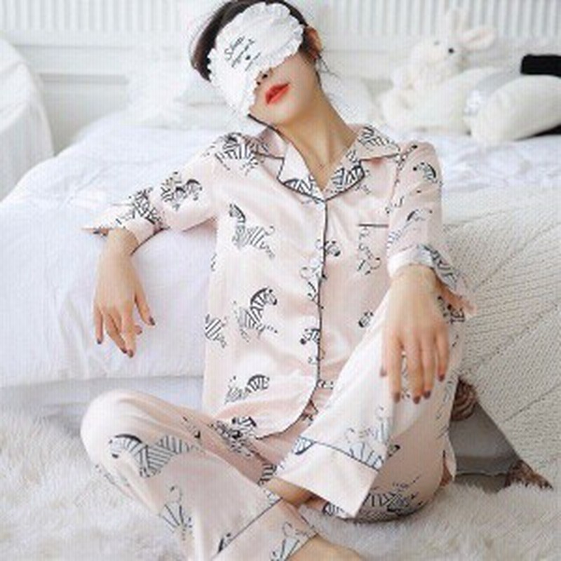 パジャマ レディース ルームウェア 可愛い パジャマ 前開き 春秋パジャマ レディースルームウェア部屋着 2点上下セット ランジェリー ナ 通販 Lineポイント最大get Lineショッピング