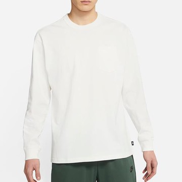 Nike SPORTSWEAR 男裝 長袖 大學T 休閒 口袋 白【運動世界】DD3875-133