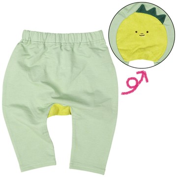 akachan honpo - 造型屁屁褲-毛巾布動物-綠色