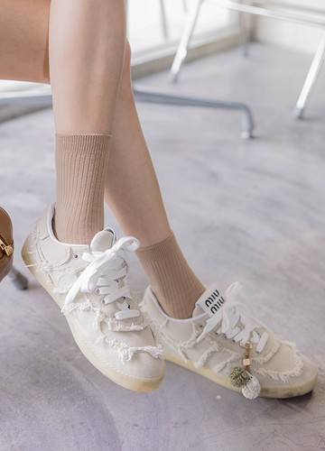 奶茶色系小短襪